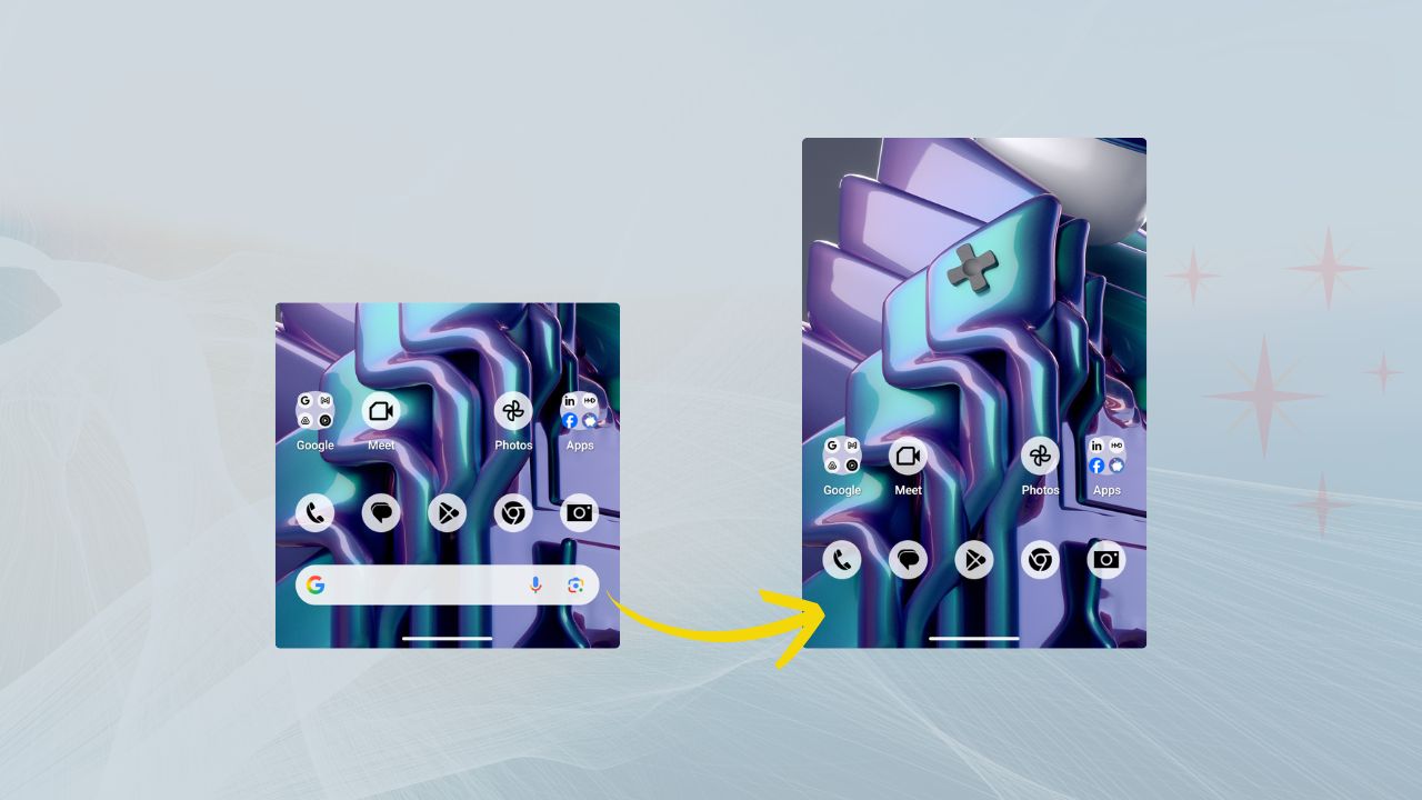 Remove Google search bar on home screen of HMD and Nokia smartphones